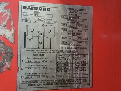 USED RAYMOND 425-C40TT