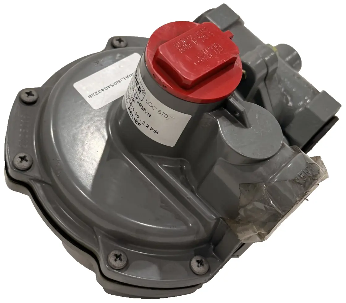 NEW FISHER HSR-CFJBMYN 3/8" REGULATOR W/ RELIEF 1.25-2.2 PSI