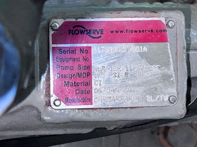 Flowserve 4LR-12E Split Case Pump with base and motor