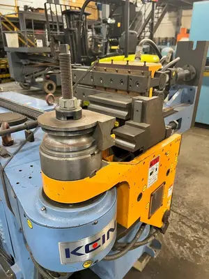 USED KEINS #KB-45ND HORIZONTAL HYDRAULIC CNC TUBE BENDER, NEW 2001: