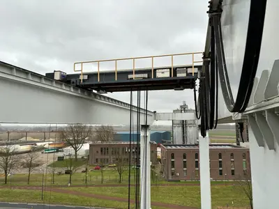 USED SWF GANTRY CRANE 70 TON + 5 TON X 25 METER