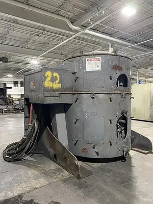 USED 2002 INDUCTOTHERM 4 TON STEEL SHEEL FURNACE