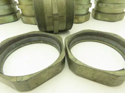 3-1/2" EMT Conduent Compression Connector Rigid IMC Die Cast Lot of 7