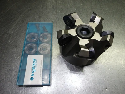 Ingersoll 4" Indexable Facemill 1.5" Arbor W/4 Inserts 5W6R04R20 (LOC2695A)