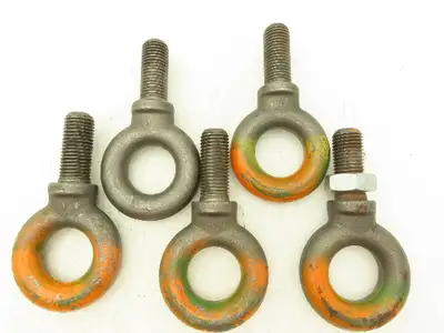 Forged Shoulder Eye Bolt 1"-7 Thread x 3" Shank  Lot of 5  Made in USA
