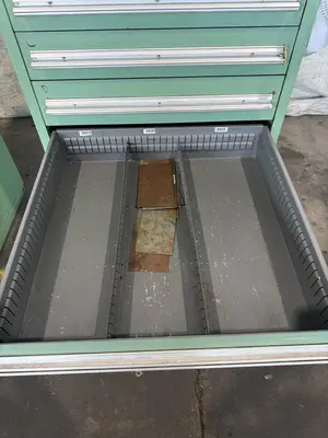 9 DRAWER STANLEY VIDMAR CABINET. STOCK # 0217126.