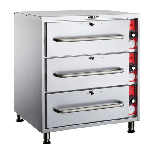 Vulcan VW3S 27.5"W Freestanding Warming Drawer W/ (3) 21.5" Compartments, 120v