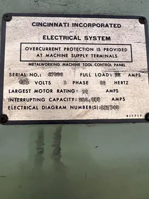 10' X 1/2" CINCINNATI HS500 HYDRAULIC SHEAR WITH FOPBG: STOCK #21757