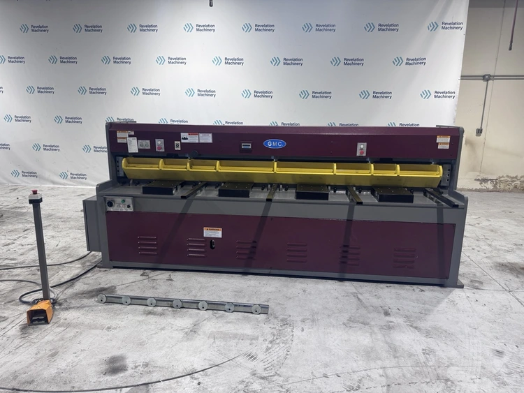 Used 2025 GMC MACHINERY 10X0 GAUGE HEAVY DUTY HYDRAULIC SHEAR (HS-1010E) Power Squaring Shears (Gauge) Illinois US | Revelation Machinery #1413980