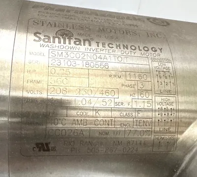USED FELDMEIER 100 Gallon (400 Liter) Feldmeier Sanitary Stainless Steel Jacketed Reactor