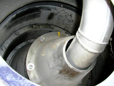 Bird/Escher-Wyss ML-500 2-stage pusher centrifuge, SS.
