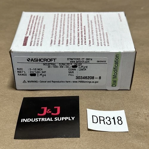 NEW Ashcroft 25-1009-SW-02L-1MPa