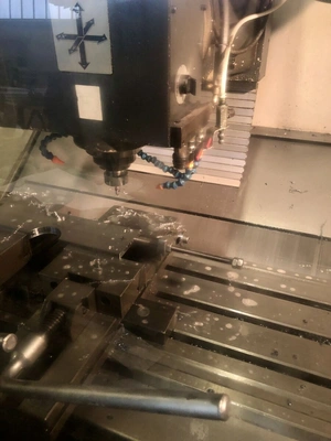 MOMAC CNC Vertical Mill, in very good working condition, visible under power