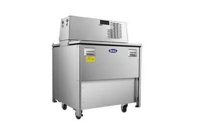 New | in-Stock Atosa New Atosa AMC-3402 34" Forced Air Milk Cooler - Double Access Bottle Coolers Illinois US | Falcon Restaurant Supply #1375590
