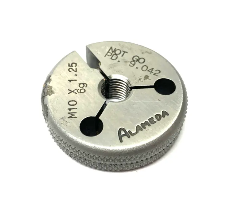 Used ALAMEDA M10 X 1.25-6G THREADED RING GAUGE NOT GO PD 9.042 Pin & Plug Gages Michigan US | Maverick Industrial Sales #1122964