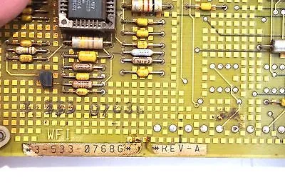 USED CINCINNATI MILACRON 3-533-0768G PC BOARD REV.A 35330768G