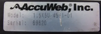 USED ACCUWEB 1.5x5U 4511-01 WIDE ARRAY EDGE DETECTOR SENSOR