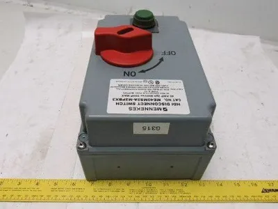 Mennekes ME40MS2A-M2PBX3 40A 3Ph 600VAC 20Hp HDI Disconnect Switch