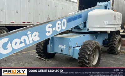 Used 2000 GENIE S60-3010 Telescopic Boom Lifts North Carolina US | Proxy Equipment #1385389