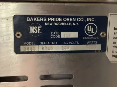 USED Bakers Pride P44S