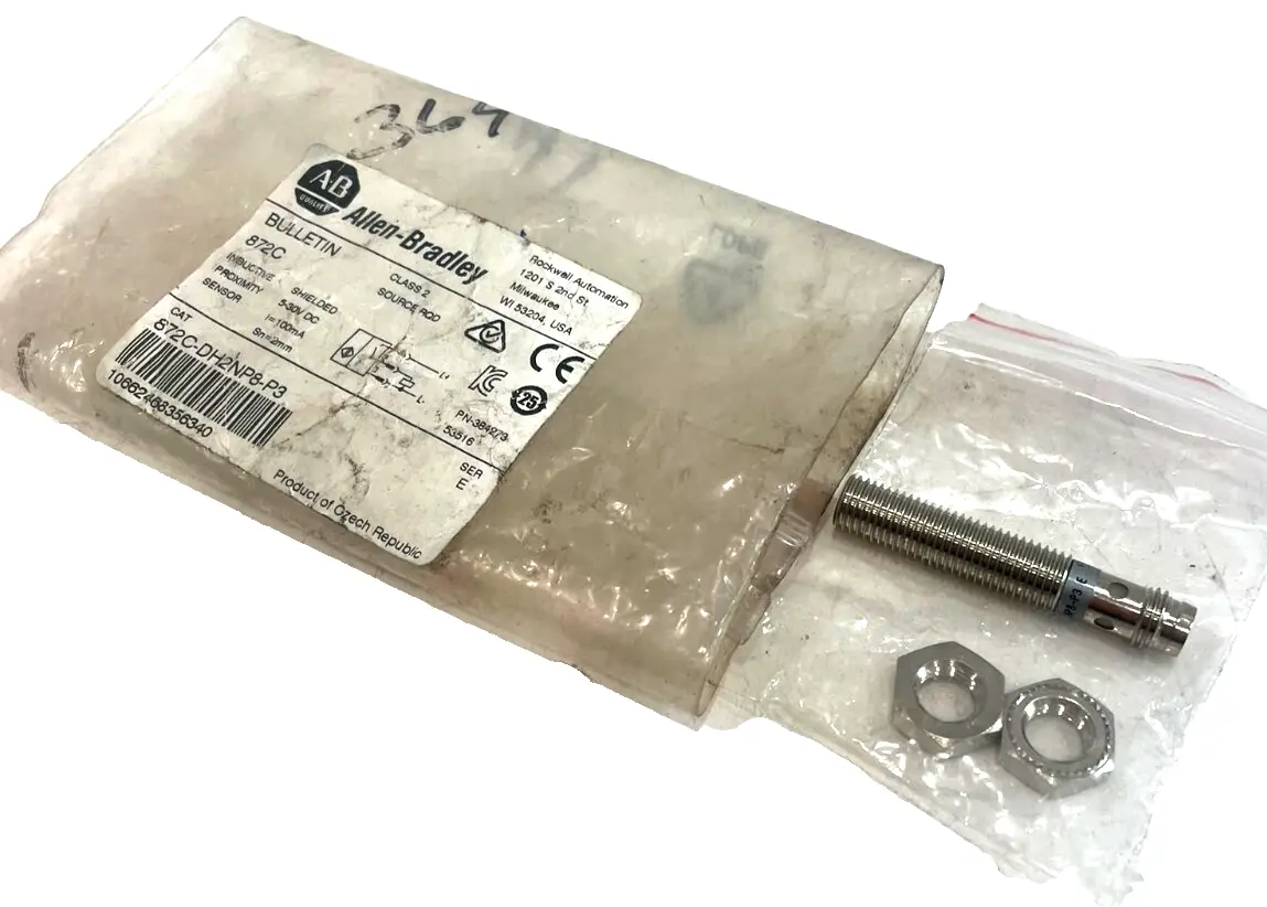 A / B 872C-DH2NP8-P3 INDUCTIVE PROXIMITY SENSOR 872CDHNP8P3 NEW, SURPLUS