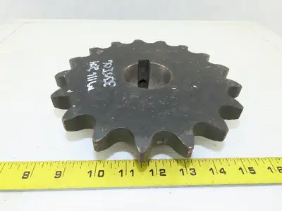 Martin 100BS17 17 Tooth Single Roller Chain Sprocket 1-15/16" Keyed Bore