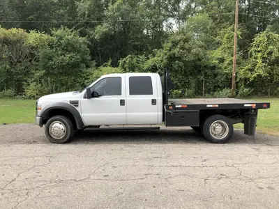 2008 FORD F-550 FLAT BED TRUCK: STOCK #12641