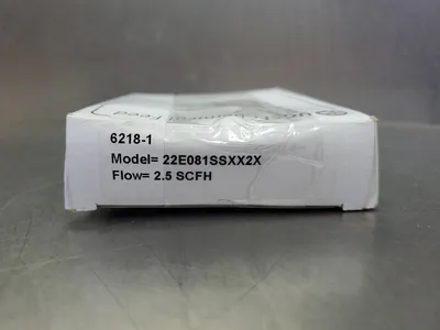 UGSI Chemical Feed 22E081SSXX2X Purge Meter, 2.5 SCFH. 6D-5