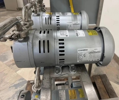 Gast 3/4 HP 1023-101Q-G279 Vacuum Pump Compressor 5K49MN4012 Marathon Motor