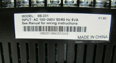 USED PARTLOW 8538-20