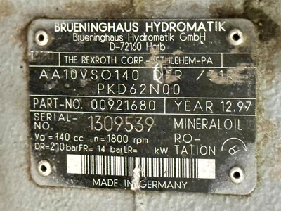 Used _UNKNOWN_ _UNKNOWN_ Hydraulic Pumps West Virginia US | Cooper Industries #1409164