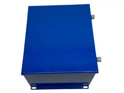 New | in-Stock Saginaw Control & Engineering Wall Mount Enclosure PAINTED BLUE Electrical Boxes Michigan US | Maverick Industrial Sales #1436916