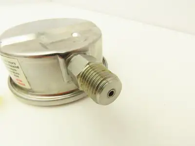 Pressure Gauge 0-200 PSI 316SS Glycerin Filled ASME B40.1 Lot of 9 1/4" NPT