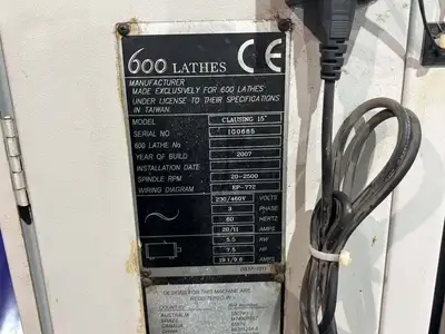 2007 CLAUSING 600 Engine Lathes | Asset Exchange Corporation (6)