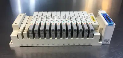 (1) SMC EX260-SEN1 & (12) SMC SV2300R-5FU & (1) SMC BASE UNIT 6B