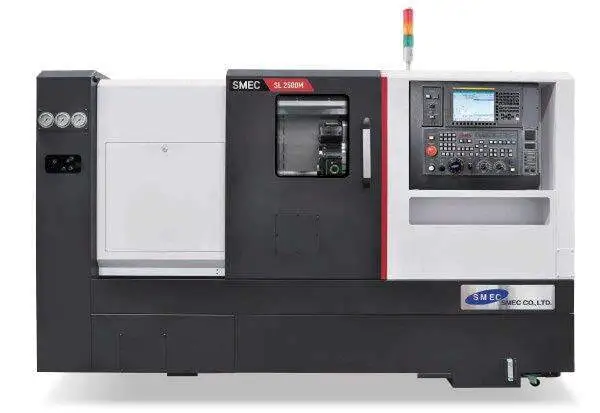 SMEC SL 2500BM CNC Turning Center with Live Tooling