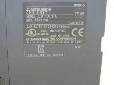 Mitsubishi Q01UCPU Melsec-Q Universal Programmable Logic Controller 15kstep
