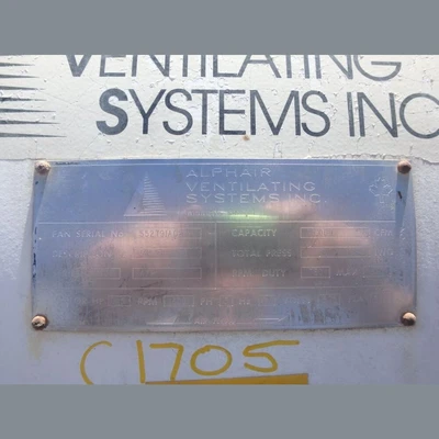 Used ALPHAIR _UNKNOWN_ Axial Fans British Columbia CA | Savona Equipment LTD #1357927