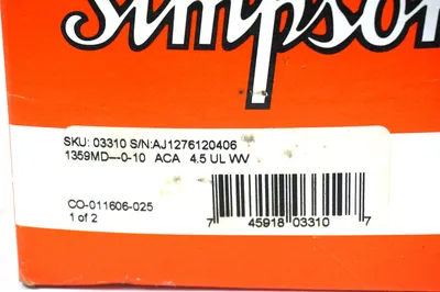 NEW SIMPSON 03310 METER
