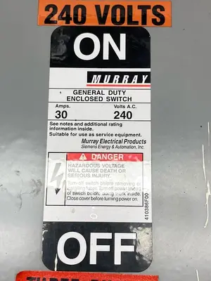 Used MURRAY GHN421N Miscellaneous Equipment (Electrical & Power) Ohio US | Surplus Asset Holdings #1243214
