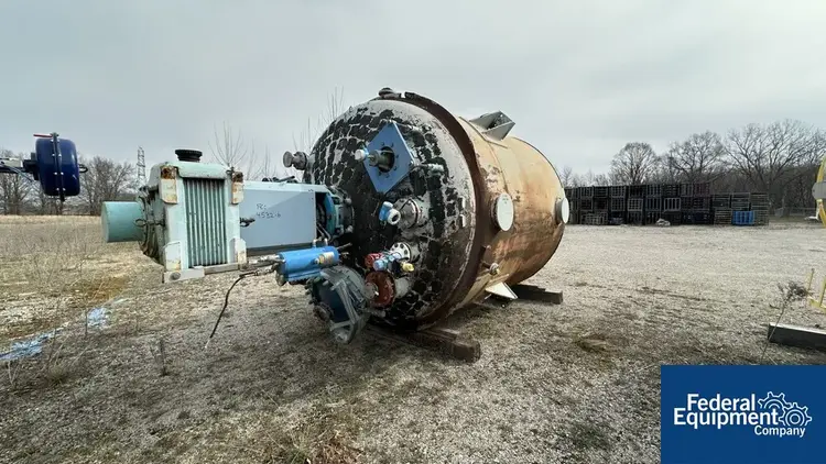 Used 3V Cogeim 5,000 Gal 3V Tech Glass Lined Reactor, 90/125# Reactors Ohio US | Federal Equipment Company #127631
