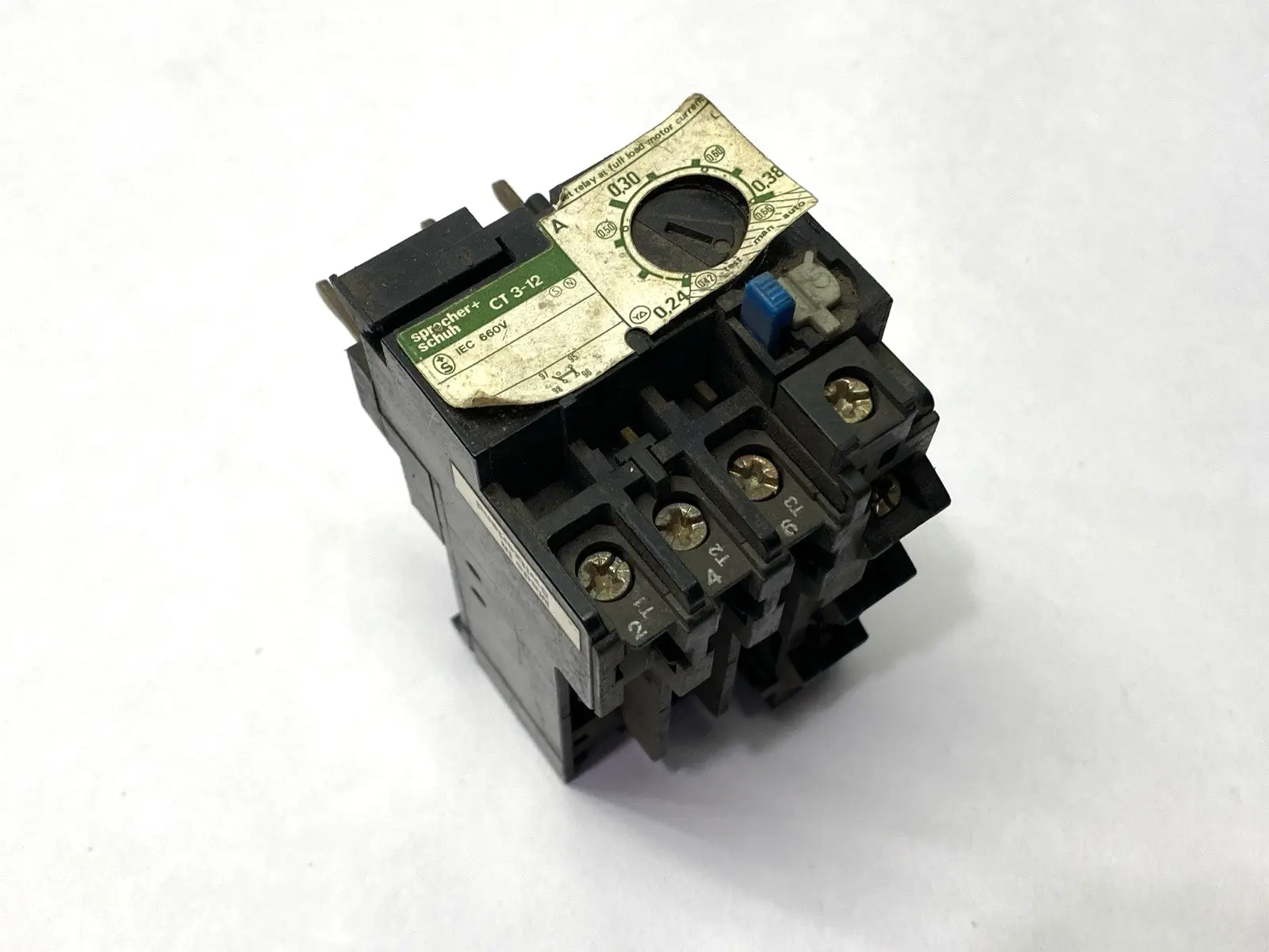 USED SPRECHER + SCHUH THERMAL OVERLOAD RELAY 0.24-0.38A