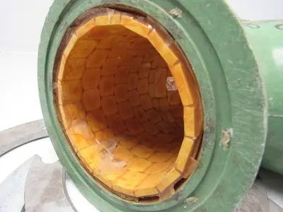 Fibercast 255C X 6" 90° Fiberglass Elbow Flanged Ceramic Tile Lined