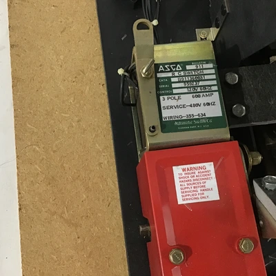 Asco B911360031 911 600 Amp Remote Control switch