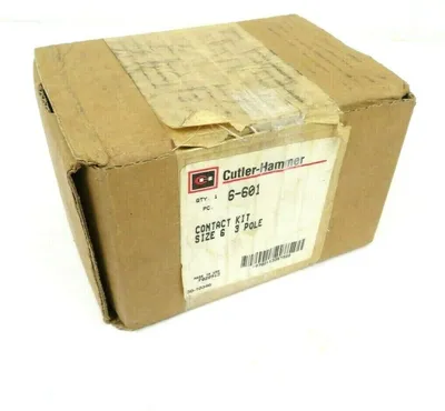 NEW CUTLER HAMMER 6-601 CONTACT KIT SIZE 6 3 POLE SET 6601