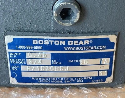 NEW BOSTON GEAR F71530B5J