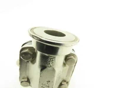 ITT Dia-Flo 1" Stainless Manual Diaphragm Valve 1.5" Tri-Clamp