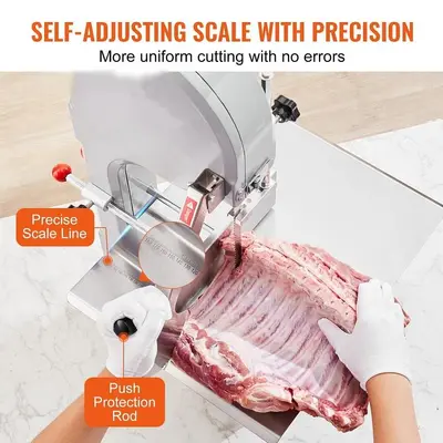 2 horse power table top meat and bone saw