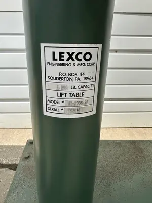 Used LEXCO HT-2338-2F Scissor Lifters Ohio US | Portage Packaging Systems, Inc. #1361869