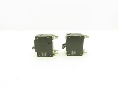 Eaton Heinemann AM2R Circuit Breaker 15A 2 Pole Magnetic Panel Mount Lot of 2
